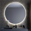 Smartwoods Bright specchio 100x100 cm rotonda con illuminazione argento 5904107900544
