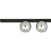 Emibig Fit lampada da soffitto 2x10 W nero-fumé-grafite 1122/2