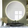 Smartwoods Bright specchio 100x100 cm rotonda con illuminazione bianco 5904107900483