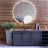 Smartwoods Electra specchio 50x50 cm rotonda con illuminazione argento 5904107903552