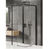 New Trendy Prime Black box doccia 90x80 cm rettangolare nero opaca/vetro trasparente K-1529