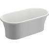 Polimat Amona New vasca da bagno freestanding 150x75 cm ovale bianco 00055