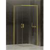 New Trendy Prime Light Gold box doccia 90x80 cm rettangolare oro lucida/vetro trasparente D-0416A/D-0419A