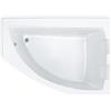 Roca Aquamarina vasca da bagno angolare 175x100 cm destra bianco A24T241000