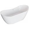 Polimat Abi vasca da bagno freestanding 180x80 cm ovale bianco 00039