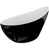 Polimat Zoe vasca da bagno freestanding 180x80 cm ovale bicolore 00257