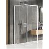 New Trendy Prime White box doccia 90x80 cm rettangolare bianco opaca/vetro trasparente K-1090