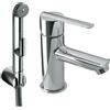 Tres Lex-Tres rubinetto per lavabo con doccetta bidet verticale cromo 1.81.113