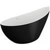 Polimat Zoe vasca da bagno freestanding 180x80 cm ovale bicolore 00332
