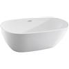 Aqualine Douro vasca da bagno freestanding 180x81.5 cm ovale bianco E1880
