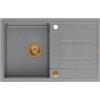Quadron Morgan lavello graniteq 78x50 cm grigio/grafite/inox HB8203U5-C1_P2O