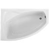 Polimat Frida vasca da bagno angolare 140x80 cm sinistra bianco 00270