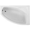 Polimat Frida vasca da bagno angolare 140x90 cm destra bianco 00758
