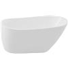 Aqualine Tisa vasca da bagno freestanding 150x75 cm ovale bianco E1575