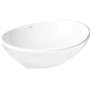 Hagser Agnes lavabo 41x34 cm ovale da appoggio bianco HGR10000040