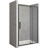 Rea Rapid Swing porta doccia 120 cm a battente nero semiopaca/vetro trasparente REA-K6413