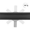 Hagser Iris scarico per doccia 60 cm nero HGR12000030