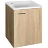 Aqualine Zoja armadietto 40x32x50 cm sottolavabo sospeso rovere 51048DP