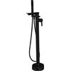 Invena Glamour rubinetto per vasca e doccia a terra nero BW-02-W04