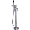 Invena Glamour rubinetto per vasca e doccia a terra cromo BW-02-W01