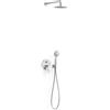 Tres Flat-Tres set doccia da incasso con soffione cromo 20428004