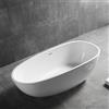 Hagser Enrika vasca da bagno freestanding 150x75 cm ovale bianco HGR17000012