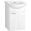 Aqualine Zoja armadietto 40.8x25x74 cm sottolavabo sospeso bianco 51045A
