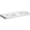 Geberit Smyle Square lavabo 120x48 cm rettangolare a parete-da mobile-da incasso-doppio bianco 500.224.01.1