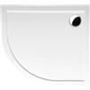 Polysan Rena piatto doccia semicircolare 90x80 cm bianco 72891