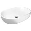 Hagser Adele lavabo 60.5x42.5 cm ovale da appoggio bianco HGR40000040