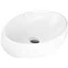 Hagser Gisela lavabo 49.5x34.5 cm ovale da appoggio bianco HGR70000040