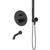 Oltens Set rubinetto per vasca e doccia Oltens Hamnes 34106300, bocca di erogazione per rubinetto Oltens Molle 39100300, 39304300, 37102300, 37200300