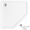 Rea Diamond piatto doccia pentagonale 90x90 cm bianco REA-K6522