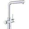 Grohe Blue rubinetto per filtro dell'acqua verticale StarLight Chrome 30600000