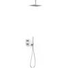 Tres Therm-Box set doccia da incasso con termostato con soffione cromo 21125003