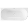 Deante Silia vasca da bagno a parete 150x75 cm ovale bianco KDS_015L