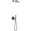 Tres Fuji set doccia da incasso con soffione nero 28128004NM