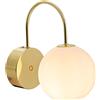 Nordlux Franca lampada da parete 1x40 W bianco-ottone 2312561035