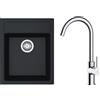 Franke Set lavello Tectonite Franke Sirius 114.0496.104, rubinetto da cucina Oltens Skafta 35206100