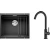 Blanco Set lavello in granito Blanco Etagon 500-U 525887, rubinetto da cucina Oltens Skafta 35206300