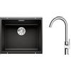 Blanco Set lavello in granito Blanco Subline 500-U 525995, rubinetto da cucina Oltens Skafta 35206100