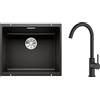 Blanco Set lavello in granito Blanco Subline 500-U 525995, rubinetto da cucina Oltens Skafta 35206300
