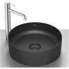 Roca Terra lavabo 39x39 cm rotonda da appoggio nero A32787N080