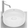 Roca Terra lavabo 39x39 cm rotonda da appoggio bianco A32787N000