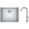 Franke Set lavello in acciaio Franke Maris 122.0525.271, rubinetto da cucina Oltens Skafta 35206100