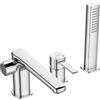 Invena Glamour rubinetto per vasca e doccia bordo vasca cromo BW02S01