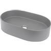 Deante Silia lavabo 55x35 cm ovale da appoggio grigio/pietra CQS_SU6S