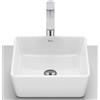 Roca Optica lavabo 35x35 cm quadrata da appoggio bianco A327B12000