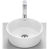 Roca Optica lavabo 35x35 cm rotonda da appoggio bianco A327B15000