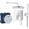 Grohe Set rubinetto per vasca e doccia Grohe Eurocube 24062000, soffione doccia Grohe Vitalio Comfort 26695000, 26405000, 35600000, 27851000